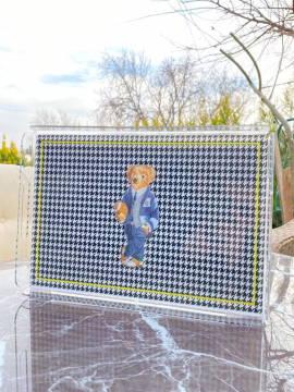 Plexi Glass Special Design Large size tray 25cmX41cm