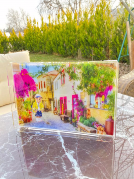 Plexi Glass Special Design Large size tray 25cmX41cm