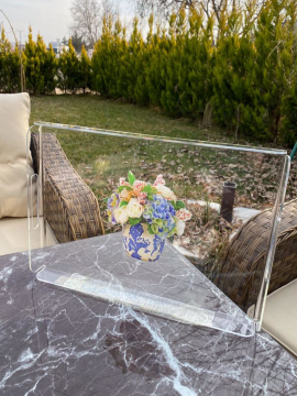 Plexi Glass Special Design Large size tray 25cmX41cm